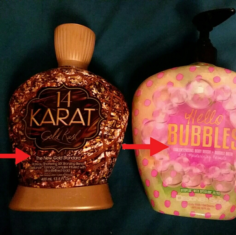 Tanning lotion and extender Designer Skin